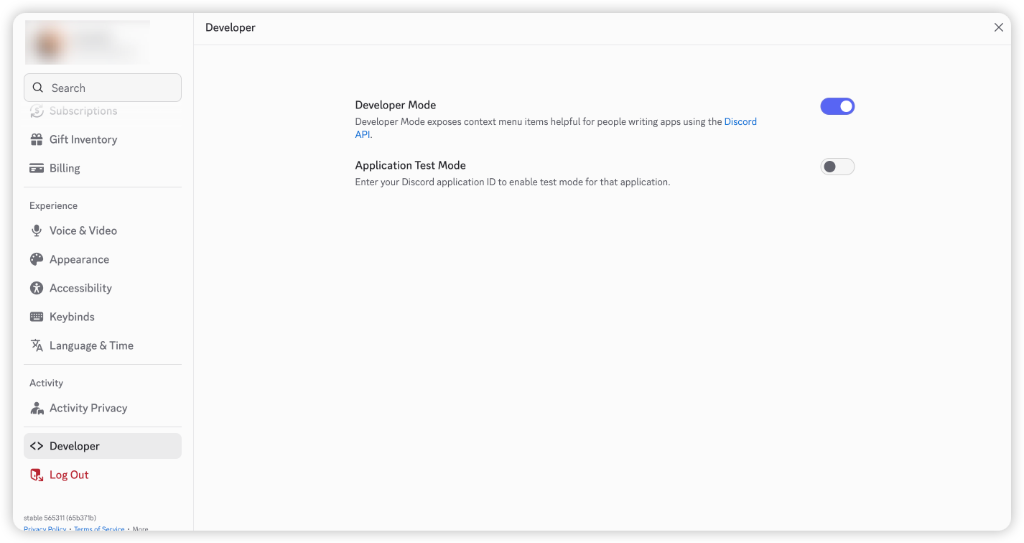 Enable Developer Mode