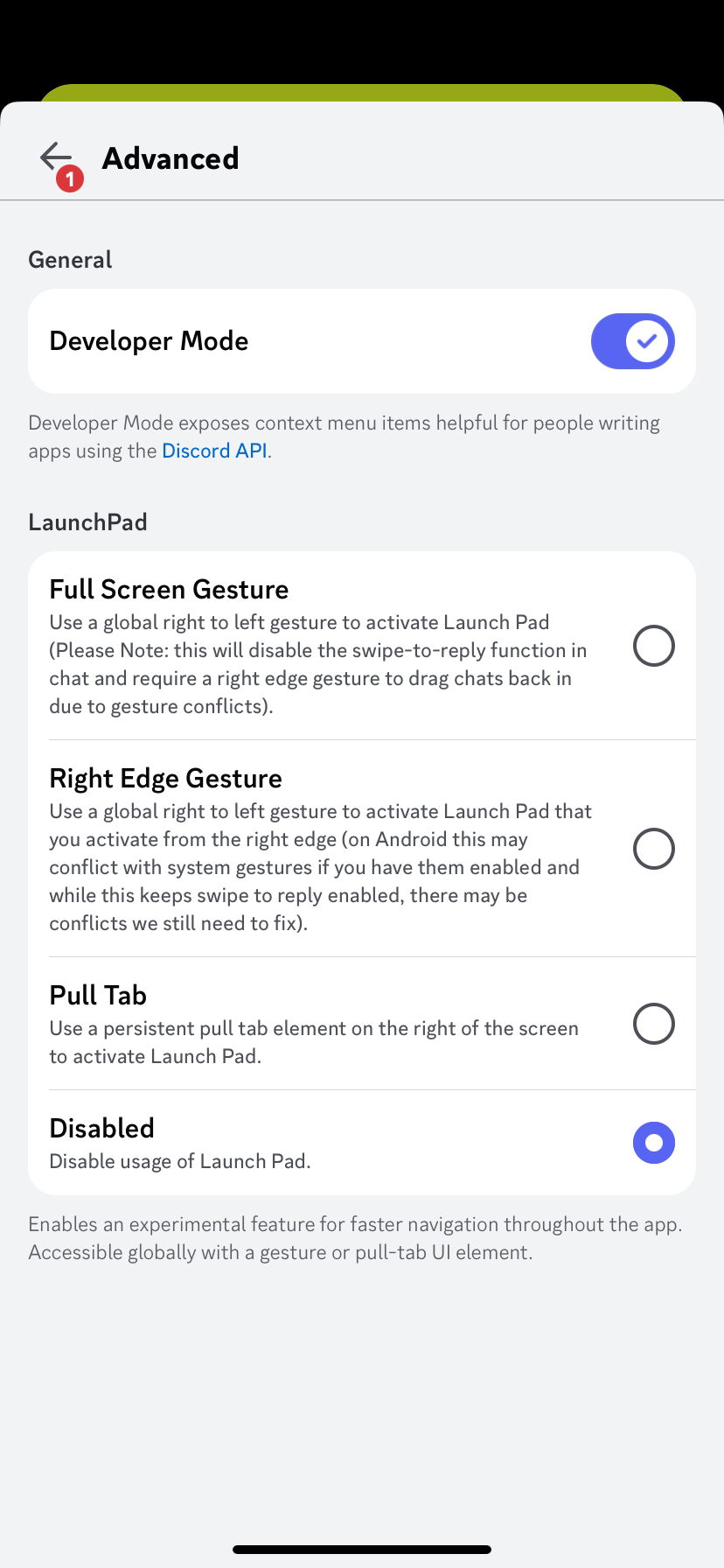Enable Developer Mode on Discord Mobile